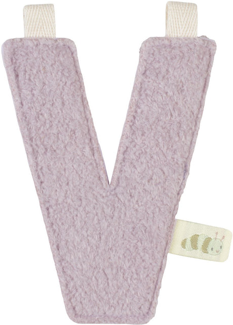 Little dutch slinger element - letter v - paars