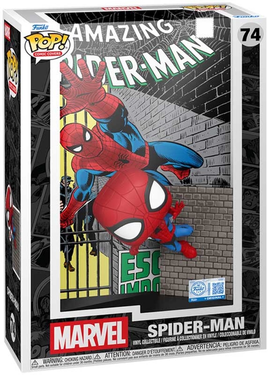 Funko pop comic covers: marvel - spider-man pop #74