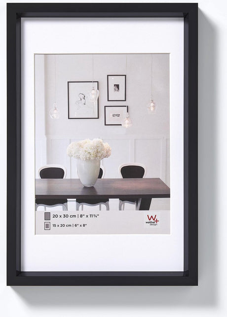 Walther steel style - kunststof lijst - fotoformaat 40x50 cm - zwart