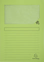 Exacompta 16x forever pak van 25 venstermappen 120g m2 - 22x31cm voor a4 - grasgroen - 50253e