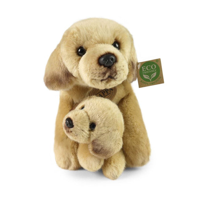 Pluche labrador retriever met pup 31cm e