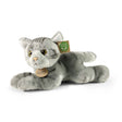 Pluche kat grijs 30 cm eco-vriendelijk | 2 stuks