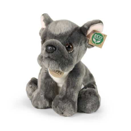 Pluche franse bulldog 26 cm eco-vriendel | 2 stuks
