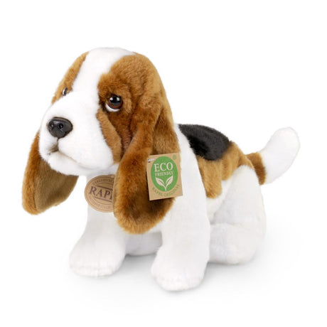 Pluche basset 32 cm eco-vriendelijk