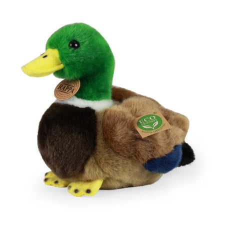 Pluche eend 20 cm eco-vriendelijk