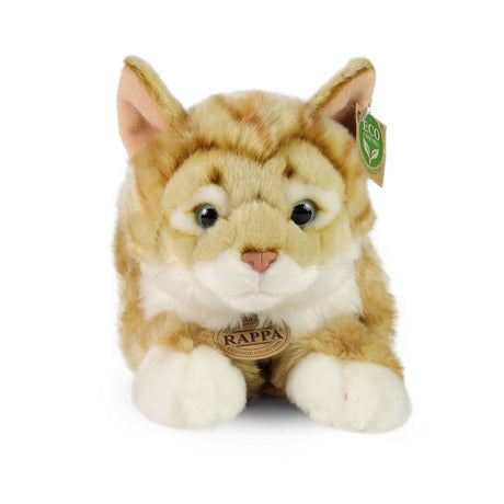 Pluche rood gestreepte kat 40 cm eco-fri | 2 stuks