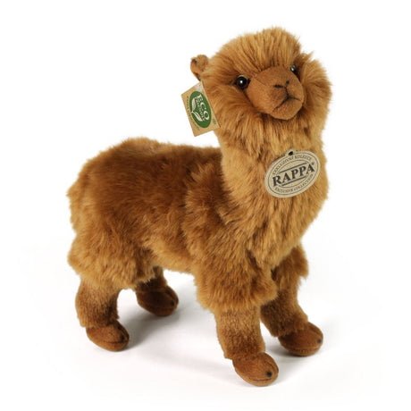 Pluche bruine alpaca 23 cm eco-vriende | 2 stuks