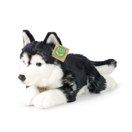 Pluche husky 36 cm eco-vriendelijk | 2 stuks