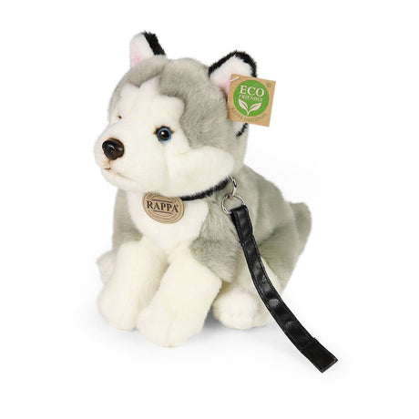Pluche husky hond 28 cm eco-vriendelijk