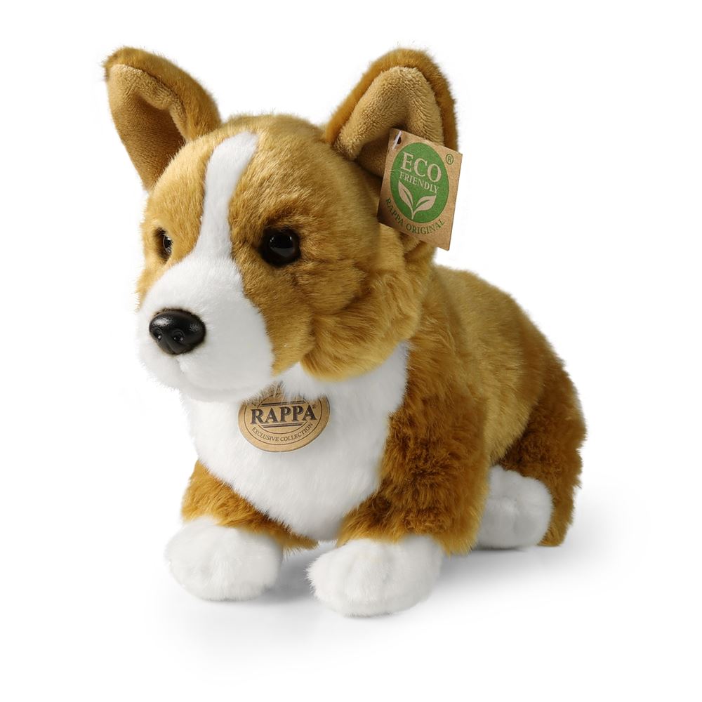 Pluche corgi hond 32 cm eco-vriendelijk | 2 stuks