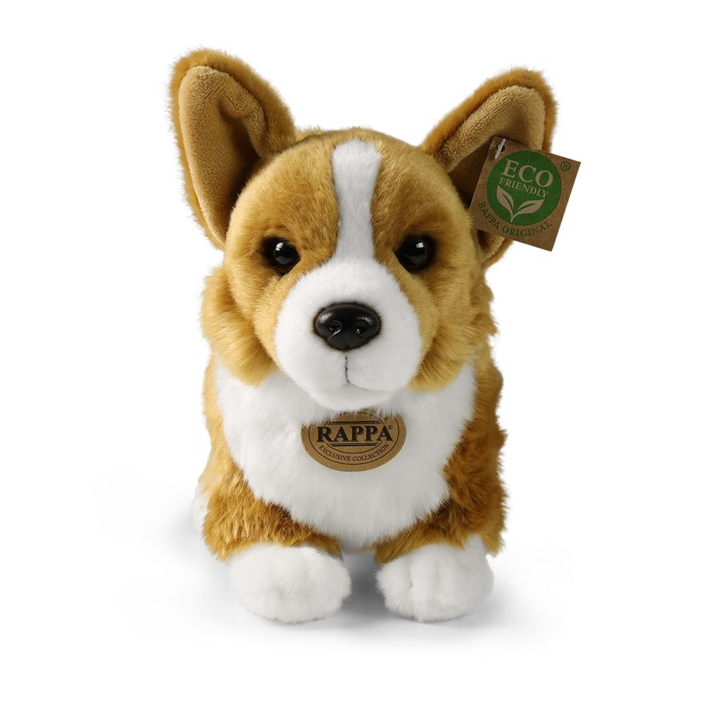 Pluche corgi hond 32 cm eco-vriendelijk | 2 stuks