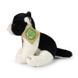 Pluche zwart-wit kat 14 cm eco-friendly