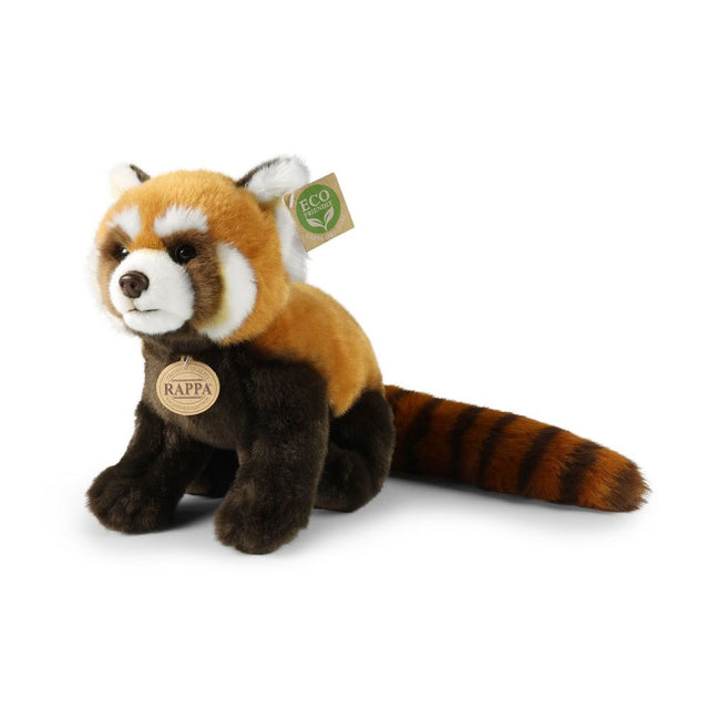 Pluche rode panda 28 cm eco-vriendelijk
