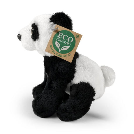 Pluche panda 13 cm eco-vriendelijk