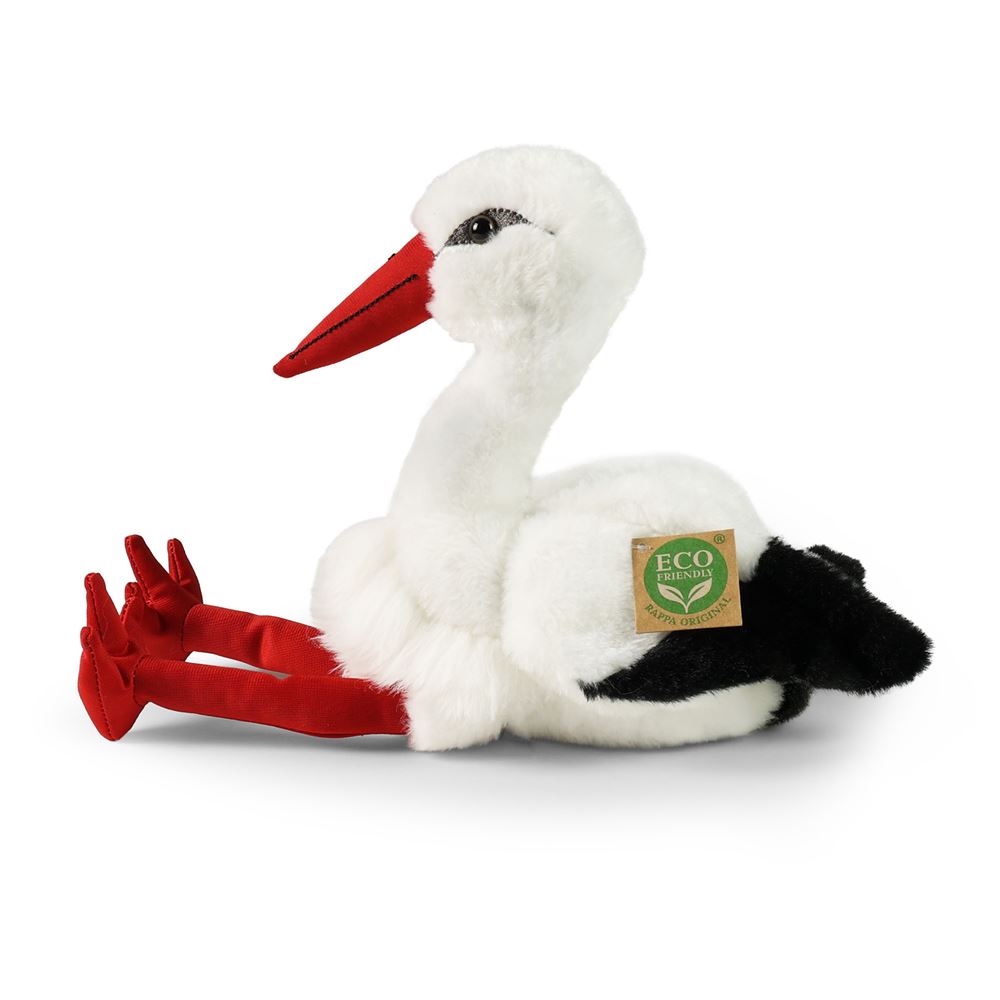 Pluche ooievaar 32 cm eco-friendly | 2 stuks