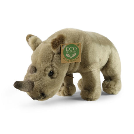 Pluche neushoorn 23 cm eco-friendly | 2 stuks