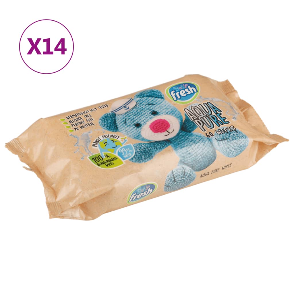 Vidaxl Baby Wipes 14 paczek 840 chusteczek