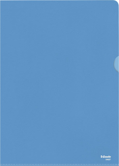 Esselte standaard zichtmap a4 - 0,11mm pp folie - 100 stuks - blauw