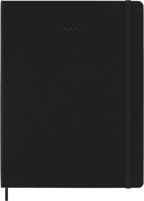Moleskine 12 maanden agenda - 2027 - wekelijks - xl - harde kaft - zwart