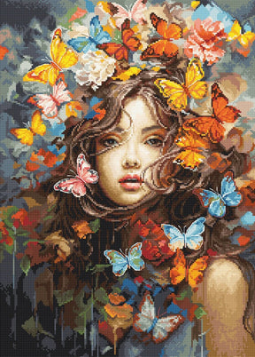 Luca-s butterflies magic borduren (pakket) bu5043