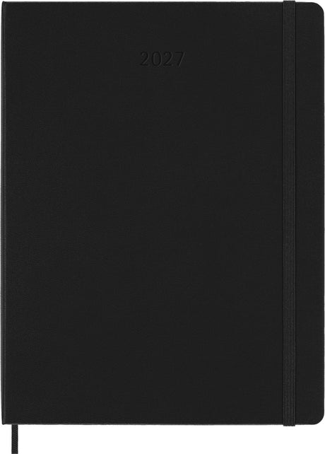 Moleskine 12 maanden agenda - 2027 - professional wekelijks - verticaal xl - harde kaft - zwart
