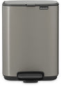 Brabantia bo pedaalemmer - 4 liter - badkamer - platinum