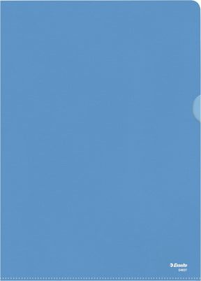 Esselte standaard zichtmap a4 - 0,11mm pp folie - 100 stuks - blauw