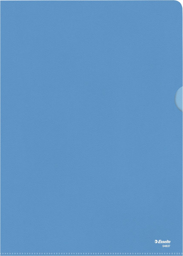 Esselte standaard zichtmap a4 - 0,11mm pp folie - 100 stuks - blauw