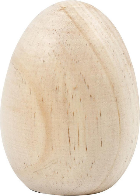 Creativ company creotime houten ei 8 cm grenen blank per stuk