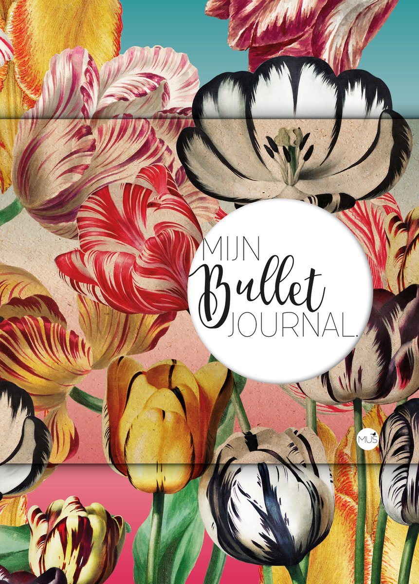 Merkloos sans marque mus mijn bullet journal - tulpen