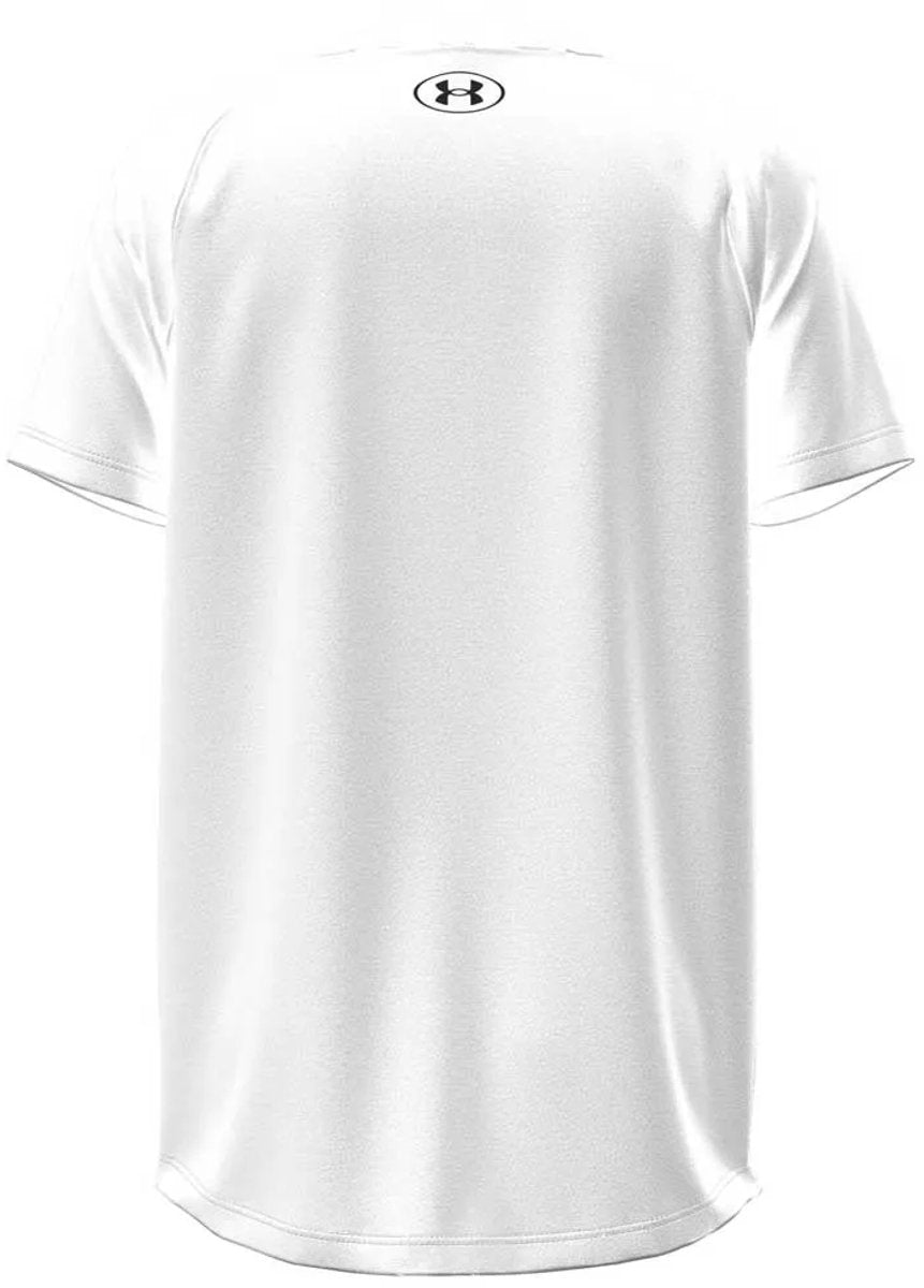Under armour ua tech 2.0 ss-wht jongens sportshirt - wit - zwart