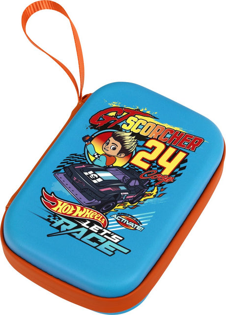 Klein toys hot wheels draagtas - geschikt voor 3 auto's - 11x4x15,5cm - blauw