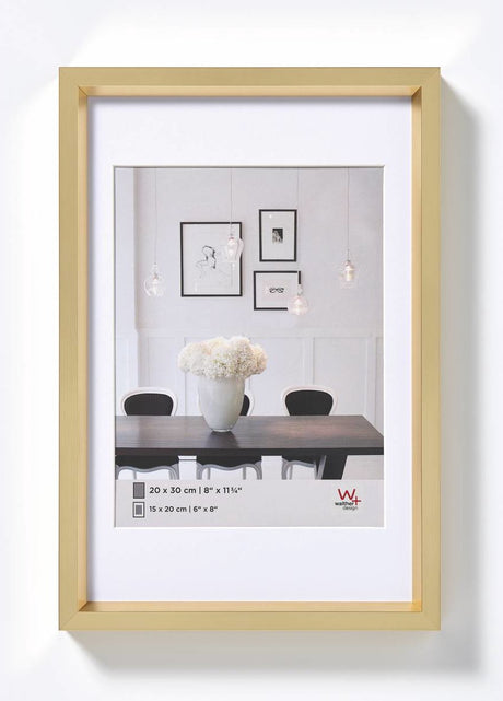 Walther steel style - kunststof lijst - fotoformaat 40x50 cm - goud