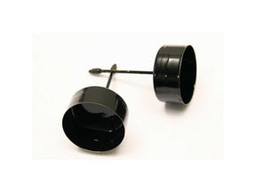 Hbx natural living theelichthouder op pin 2 stuks ø4,5xh9cm zwart