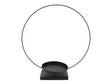 Hbx natural living kandelaar met opmaak ring floral ø35xh39cm zwart