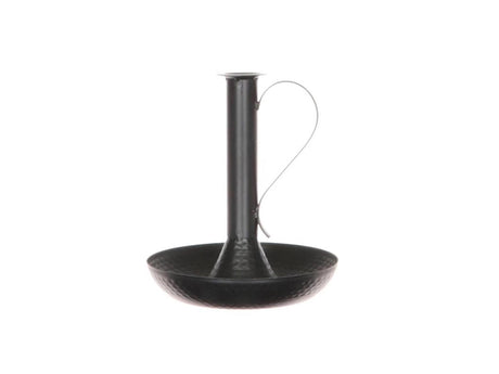 Hbx natural living kandelaar metaal d20.0h23.0 zwart
