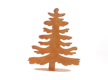Hbx natural living beeld kerstboom fir rusty h30cm
