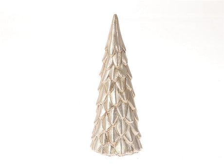 Hbx natural living beeld kerstboom forest dia7x17cm zilver