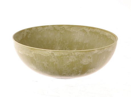 Hbx natural living hbx living schaal van melamine voor bloemschikken dia.25x9cm groen