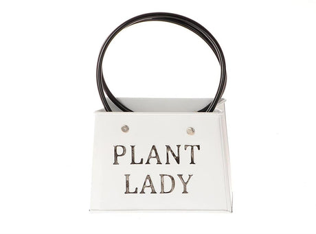 Hbx natural living bloempot metaal plantlady