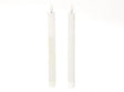 Hbx natural living led dinerkaarsset met vlam effect dia2x24,5cm wit