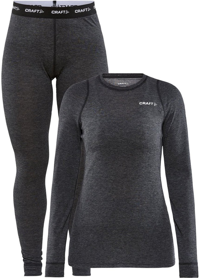 Craft core wool merino set thermoshirt dames - maat xl