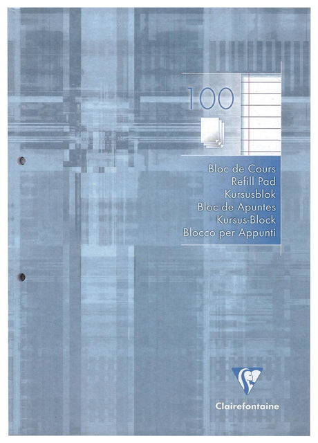Clairefontaine - navulblokken - 5 - st - a4 - 2 - gaten - 100 - vel - gelinieerd