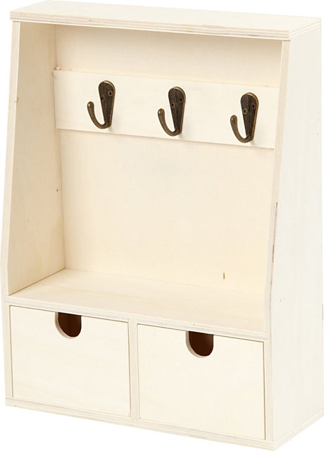 Creativ company sleutelkast, h: 28,5 cm, b: 22 cm, 1 stuk, triplex