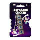 Amazing cool toetsenbord klikkers sleutelhanger 4 knoppen 2 assorti | 12 stuks