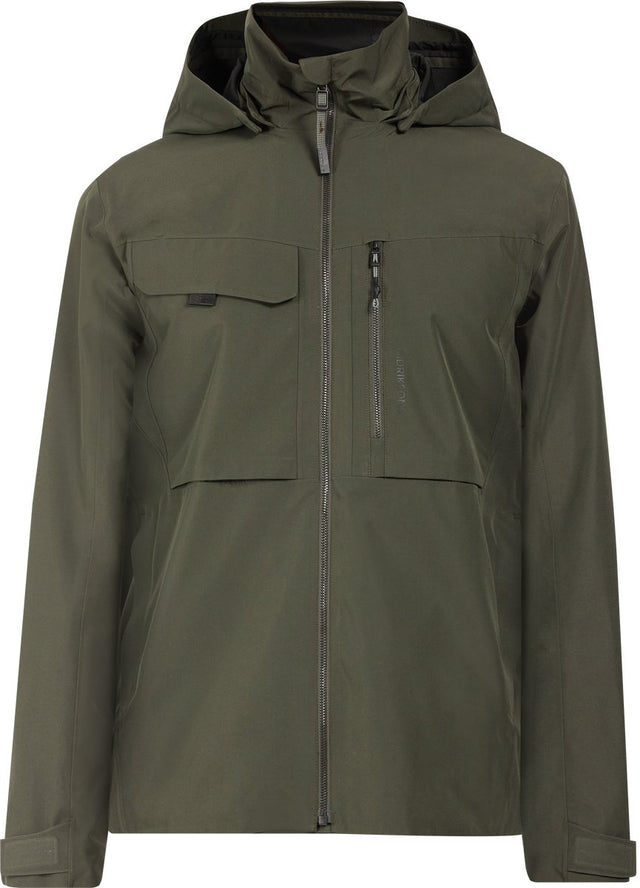 Didriksons aston usx jkt 5 unisex outdoorjas - deep green