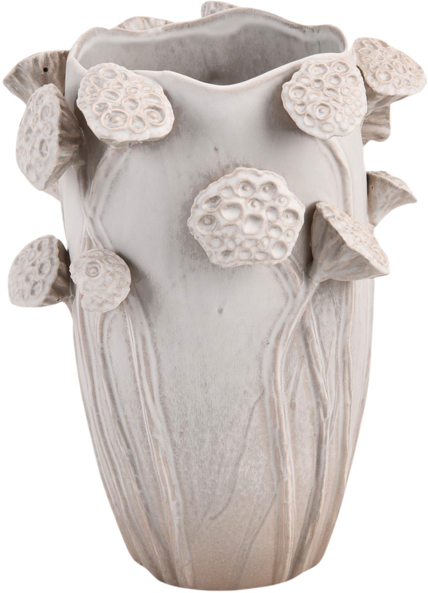 Hd collection vaas lotus aardewerk 35.5x35x51cm