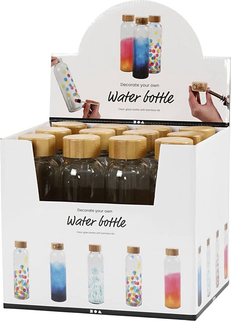 Creativ company water fles, h: 22 cm, dia. 6,7 cm, 500 ml, 12 pc 1 pack