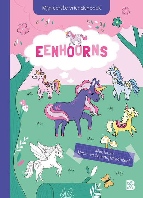 Merkloos sans marque mijn eerste vriendenboek - eenhoorns