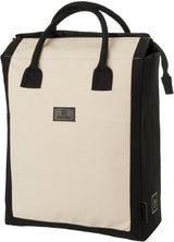 Fastrider classic - fietstas - boodschappentas - 20l - beige - waterafstotend waxed canvas - click en go systeem - reflecterende details